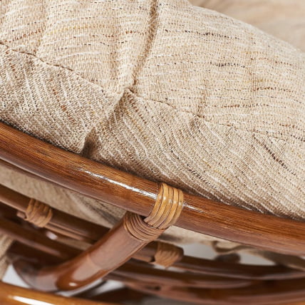 Кресло ПАПАСАН 23/01 В /с подушкой/ диаметр подушки 129 см, 115х101х104 см, Пекан (орех), ткань Старт / PAPASAN W Pecan_5