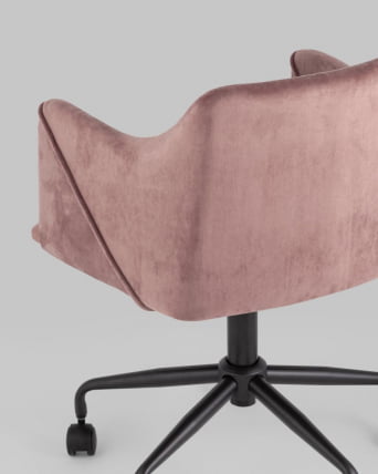Стул офисный Jamal велюр Розовый_5