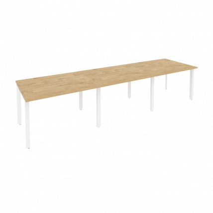 Стол переговорный (3 столешницы) ONIX O.MP-PRG-3.2 Тиквуд Светлый/Белый_0