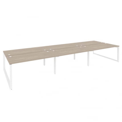 Рабочая станция на О-образном м/к ONIX O.MO-D.RS-6.4.8 Дуб Аттик/Белый_0