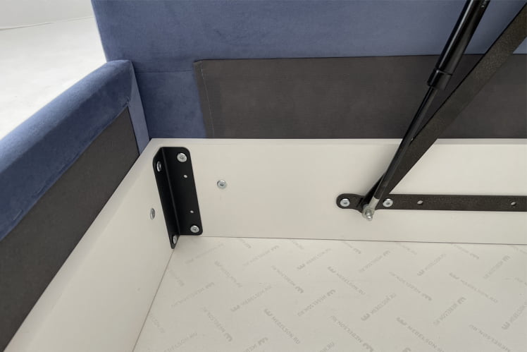 Кровать  0.9 Альба (Тахта) КМ.T-16 топаз (велюр)_2