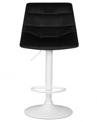 Стул барный ДОБРИН ТАИЛОР ВХИТЕ (черный велюр (МДЖ9-101)) / DOBRIN TAILOR WHITE (MJ9-101))_6