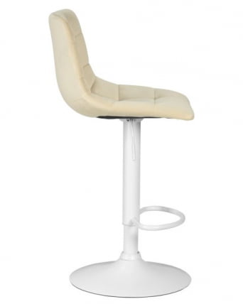 Стул барный ДОБРИН ТАИЛОР ВХИТЕ (бежевый велюр (МДЖ9-10)) 2 шт / DOBRIN TAILOR WHITE (MJ9-10))_3