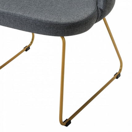 Кресло Ларс темно-серый/Линк золото / Lars_3