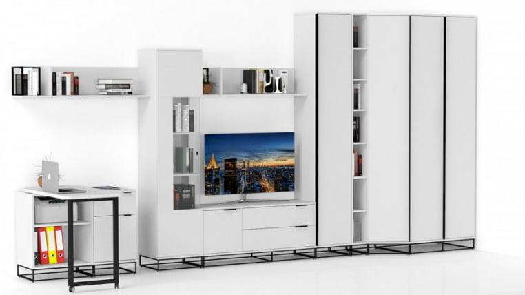 Полка навесная City большая белый_8