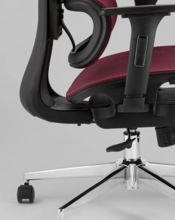 Кресло офисное TopChairs Nimbus бордовый_8