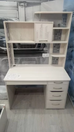 Стол компьютерный с надстройкой Мегаполис 55.15 55.23 Сосна Астрид_18