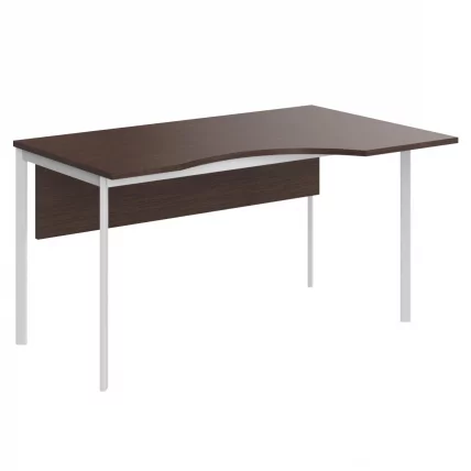 Стол эргономичный IMAGO-S CA-1SD(L/R) венге магия белый полуматовый_0