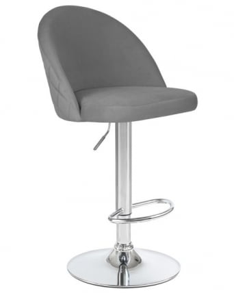 Стул барный DOBRIN MILANA (серый велюр (MJ9-75)) 2 шт_2