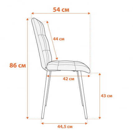 Стул обеденный Asti велюр, 47х54х86, Deep Forest (изумруд)_11
