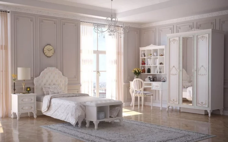 Комод высокий с 6 ящиками Луиза ЛД 665.085.000 Алебастр_6