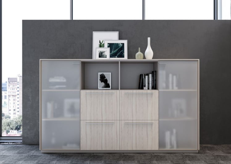 Шкаф средний с ящиками Atlas NZ-0316.YN.YN Ясень Наварра_1