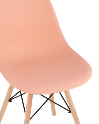 Стул Еамес Стиле ДСВ персиковый (разборный каркас) / Eames Style DSW_5