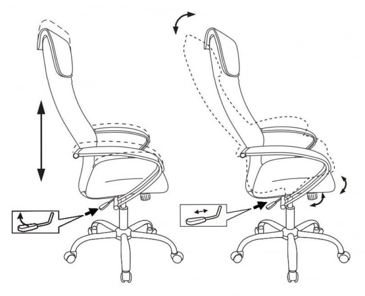 Кресло руководителя Бюрократ CH-607SL/BLACK_4