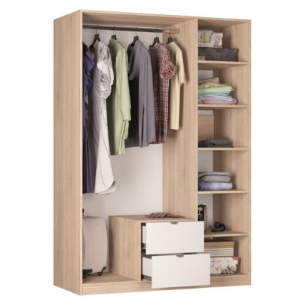 Шкаф распашный R-198х135х60-2-TR(Венге)_1