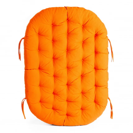 Диван MAMASAN/МАМАСАН 23/02 W /с подушкой/ подушка 182х119 см, 169х102х80 см, Pecan (орех), ткань, оранжевый, С 23_13