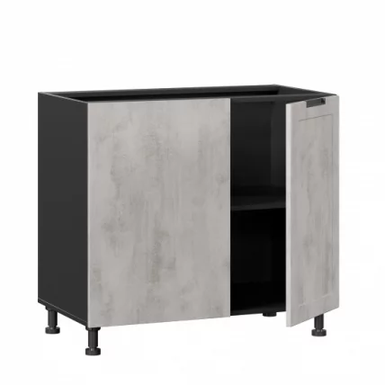 Тумба кухонная угловая 1000 Джамис Джамис ЛД 296.090.000.054 Черный Белый камень_1