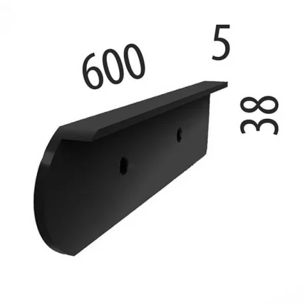 Планка торцевая универсальная П9 Черная_1