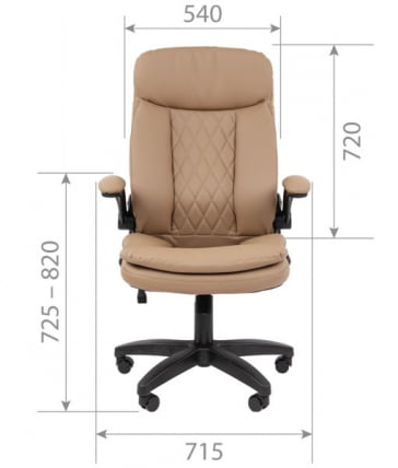 Кресло офисное CHAIRMAN 533 экокожа Бежевый_3