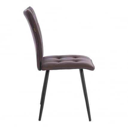 Стул обеденный Bari велюр, коричневый, 6, 46х55х89_1