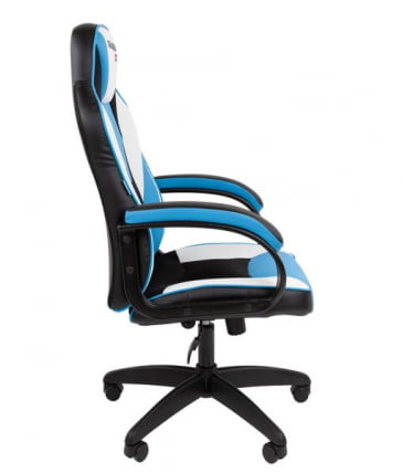 Кресло геймерское CHAIRMAN GAME 17 черный/голубой/белый_2