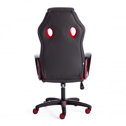 Кресло RACER кож/зам/ткань, металлик/красный, 36/08_3