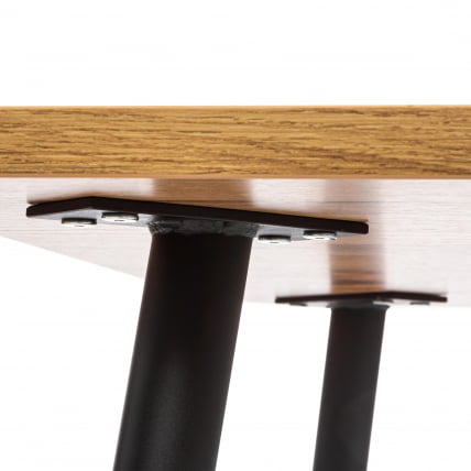 Стол PLUTO ЛДСП/металл, 120x80x77 см, Дуб вотан/Черный_5