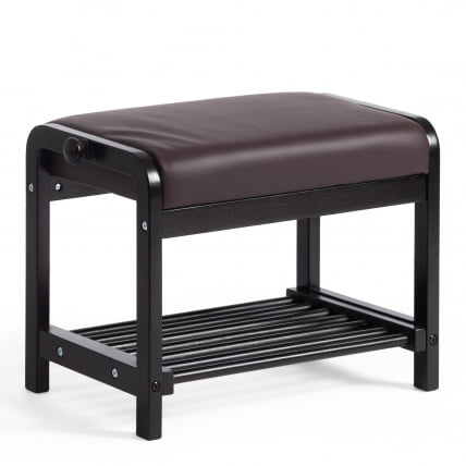 Обувница AX-1021 экокожа темно-коричневая_0