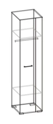 Пенал Карисма 8.1А Дуб молочный/Венге_1