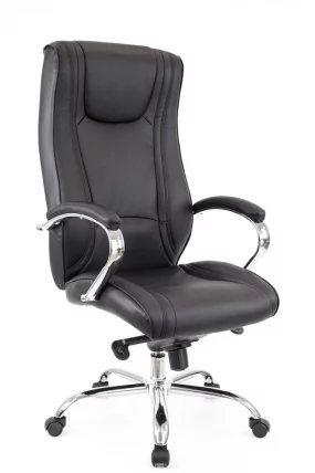 Кресло руководителя King M кожа Черный_0