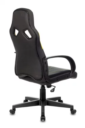 Геймерское кресло Бюрократ ZOMBIE RUNNER Черный-желтый_3