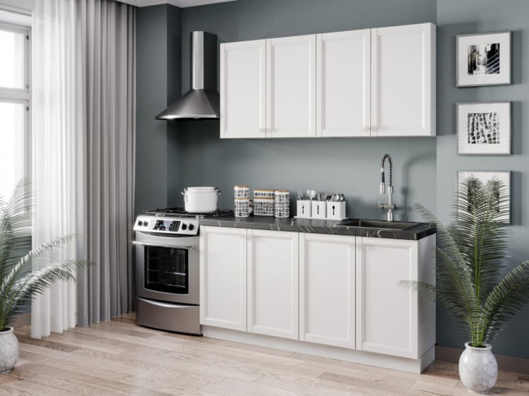 Шкаф кухонный 800 высокий Джулия ЛД 284.460.000.029 Белый_2