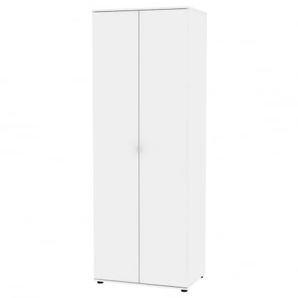 Шкаф распашный Алиса(H4) 2230х800х540 с торцевой ручкой (Белый)_0