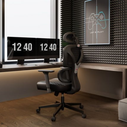 Эргономичное компьютерное кресло (для геймеров) Eureka Norn, Grey_11