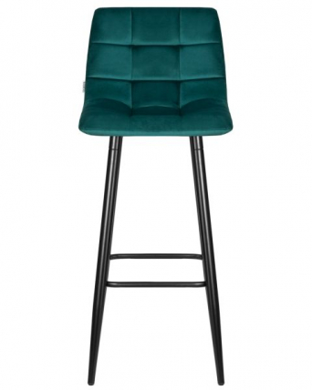 Стул барный DOBRIN NICOLE (черные матовые ножки, морской волны велюр (108-119)) 2 шт_6