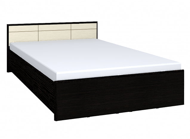 Кровать АМЕЛИ 2 1600 с основанием дерево (венге)_0