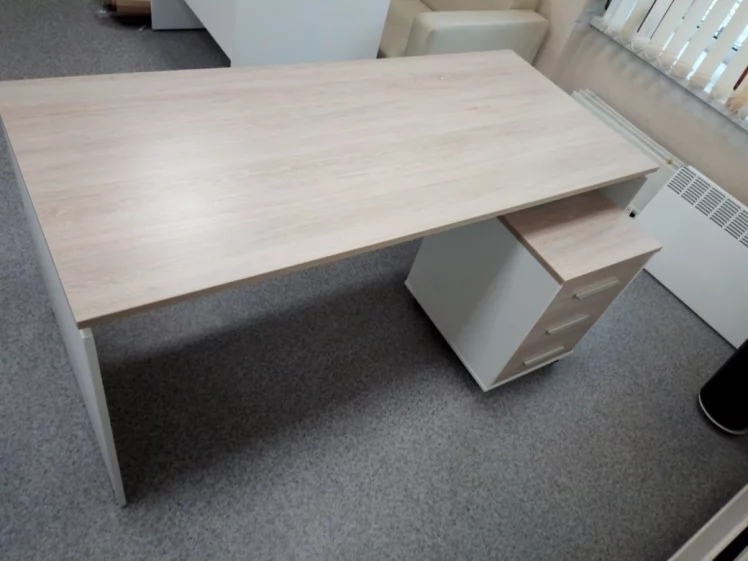 Тумба подкатная Deka 9.05.01 Дуб Сантана светлый/Белый_15