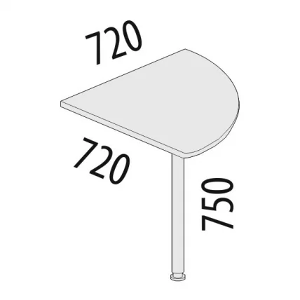 Вставка угловая Альфа 64.13 Дуб Кронберг_1