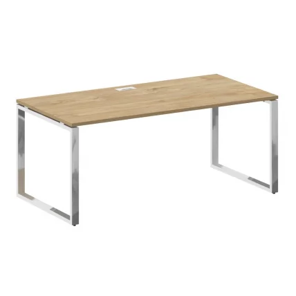 Стол руководителя прямой без тумбы SHIFT SK.SR-180 Тиквуд Светлый/Белый Брилиант_0