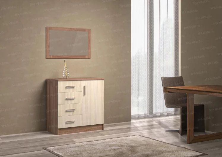 Комод К800-1Д Дуб вотан/Белый_0