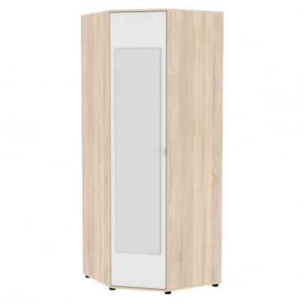 Шкаф распашный Алиса(H6_M2) 2230х854х854 с торцевой ручкой (ДСС-Белый)_0