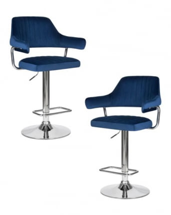 Стул барный DOBRIN CHARLY (синий велюр (MJ9-117)) 2 шт_0