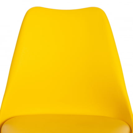 Стул TULIP (mod. 73) / 1 шт. в упаковке дерево/пластик/ПУ, 48.5*52.5*83cм, желтый_7