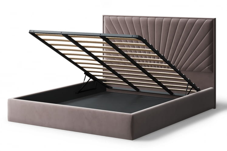 Кровать Леона, 2000кс1600 мм, кофе / 2000x1600_2
