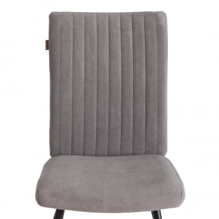 Стул обеденный Monte Carlo TREND, велюр, серый/черный, 29, 49х51х93 см_5