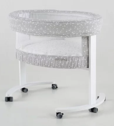 Колыбель Micuna SMART МО-1456 FRESH Stars с LED системой цвет white_0