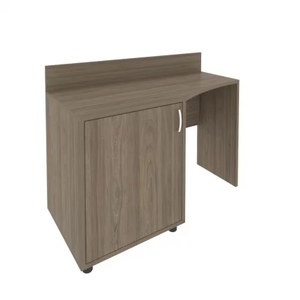 Стол (узкий) с тумбой и бортиком (левый) LIGHT С-СТУ-120 Л Вяз Благородный_0