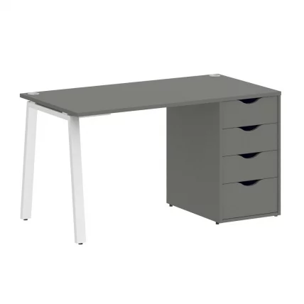 Стол письменный HOME OFFICE VR.SP-3-138.4.A Металлик/Белый металл_0