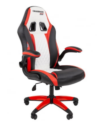 Кресло геймерское CHAIRMAN GAME 15 черный/красный/белый_0