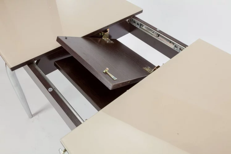 Столешница Чикаго СТ (6191) венге,стекло бежевое_1